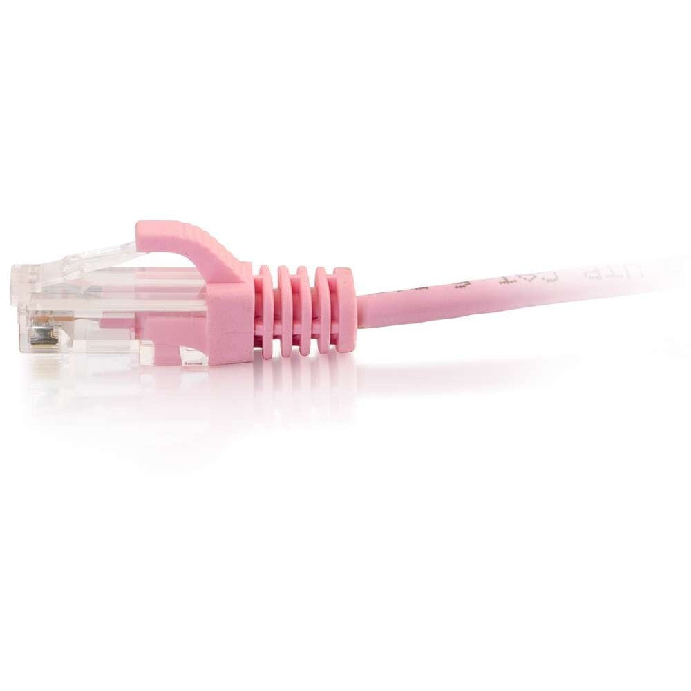 C2G 10ft (3m) Cat6 Snagless Unshielded UTP Slim Ethernet Network Patch Cable - Pink