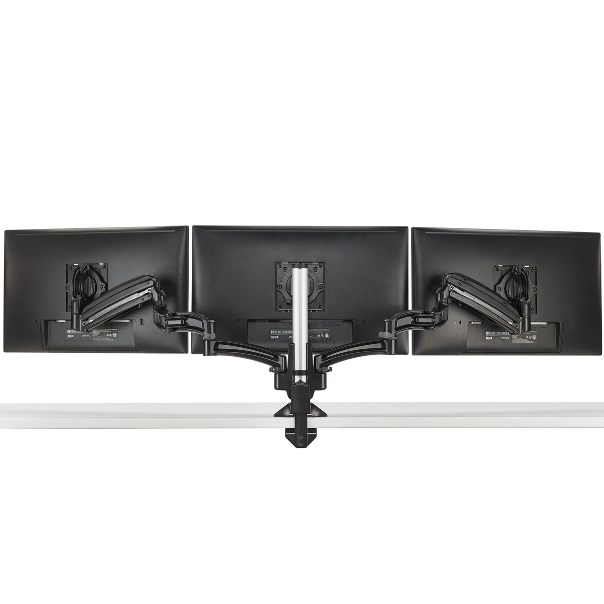 Chief KX Low-Profile Triple Monitor Arms, Column Desk Mount, Black