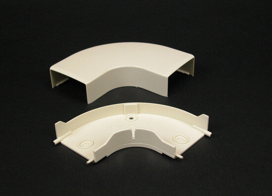 WIREMOLD PN10F11V Eclipse™ PN10 Flat Elbow Fitting in Ivory