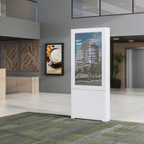 Chief Impact Floor Standing Back-to-Back Kiosk – Portrait 40” Black