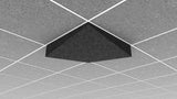 Middle Atlantic Ori Acoustic Ceiling Tile in Charcoal Gray, Valley 1, 9/16" Layin