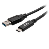 C2G 1.5ft (0.46m) USB-C® Male to USB-A Male Cable - USB 3.2 Gen 1 (5Gbps)
