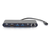 C2G USB-C® 6-in-1 Mini Dock with HDMI®, Ethernet, USB and Power Delivery up to 60W - 4K 30Hz