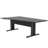 Middle Atlantic ForumTM 90" Angle Table for 5 to 7 People, 30" Seated Height, Asian Night Table Top with Dark Table Base