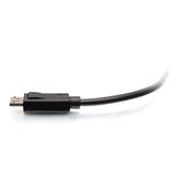 C2G 6ft (1.8m) DisplayPortTM Cable with Latches 4K 60Hz UHD M/M - Black