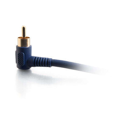 C2G 12ft Velocity Right Angled audio cable 3.6576 m RCA Blue