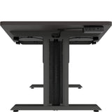 Middle Atlantic ForumTM 90" Angle Table for 5 to 7 People, 30" Seated Height, Asian Night Table Top with Dark Table Base