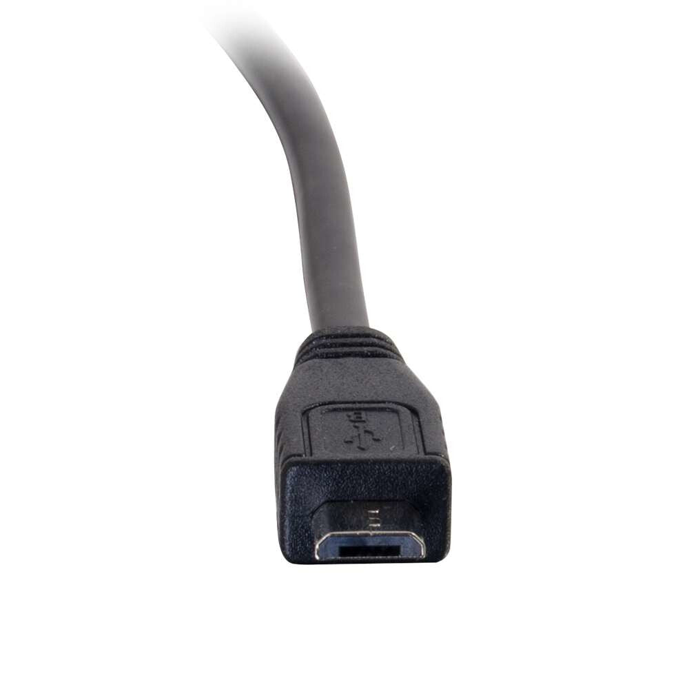 C2G 6ft, USB 2.0 Type C, Micro-USB B USB cable 1.8288 m USB C Black