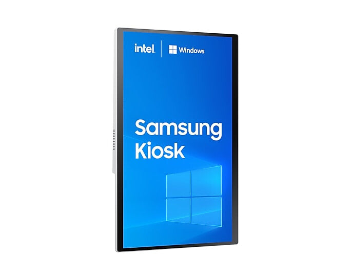 Samsung LH24KMC3BGCXZC Signage Display Kiosk design 61 cm (24") LED 250 cd/m² Full HD White Touchscreen Built-in processor Windows 10 IoT Enterprise