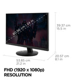Viewsonic VX Series VX2416A computer monitor 61 cm (24") 1920 x 1080 pixels Full HD Black