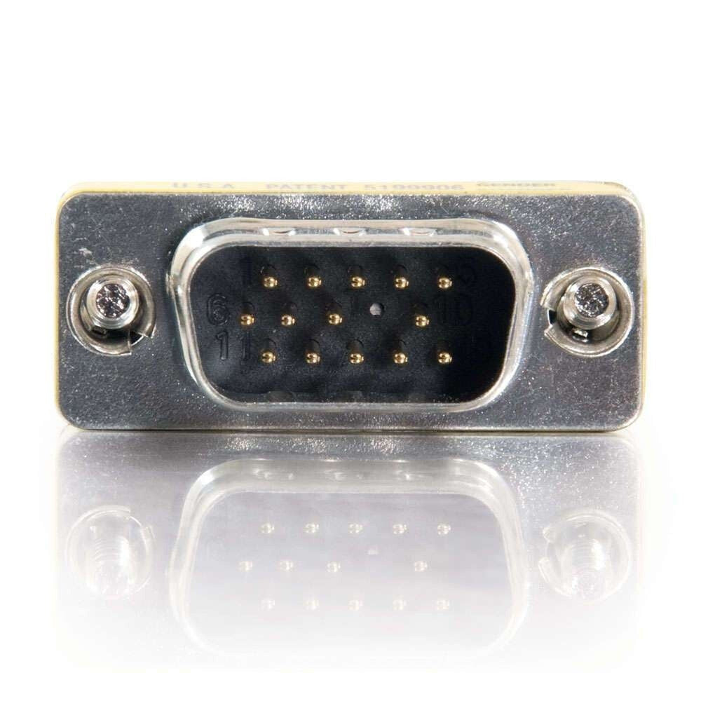 C2G HD15 VGA M/M Mini Gender Changer (Coupler)