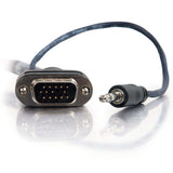 C2G 35ft (10.7m) VGA + 3.5mm A/V Cable with Rounded Low Profile Connectors M/M - Plenum CMP-Rated