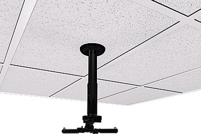 Suspended Ceiling Projector Kit With JR Universal Adapter (Fixed 4in Drop)