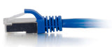 C2G 6" Cat6 STP networking cable Blue 0.15 m U/FTP (STP)
