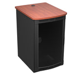 Middle Atlantic BGR-25SA32MDK-E0 Rolling Presentation Rack with Biltmore Cherry Top