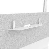 Chief Tempo Floor Support Mount and Frame, Wood Door Kit in Wilsonart® Designer White HPL with White Locks