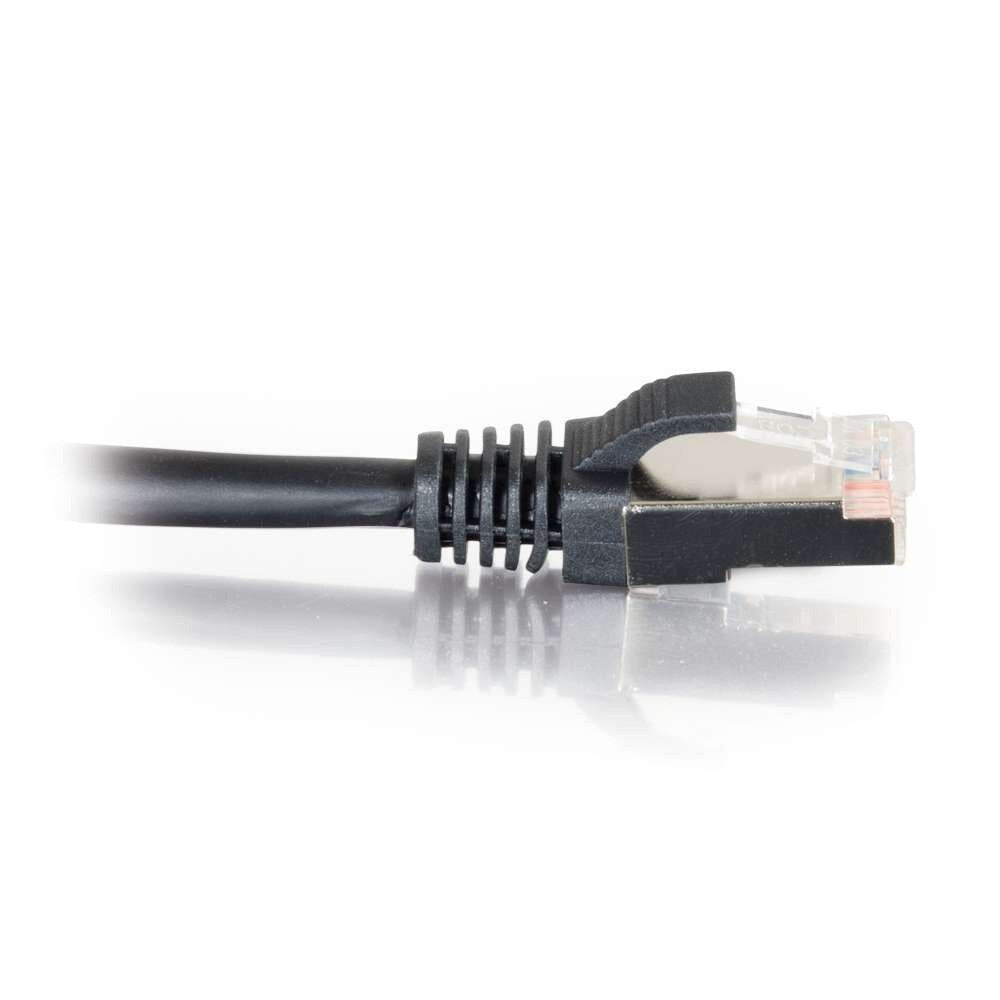 C2G 10ft (3m) Cat5e Snagless Shielded STP Ethernet Network Patch Cable - Black