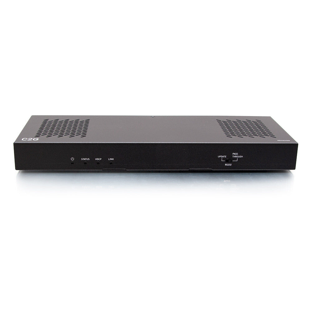 C2G HDMI HDBaseT + USB-B and RS232 over Cat Extender Single Gang Wall Plate Transmitter to Box Receiver - 4K 60Hz