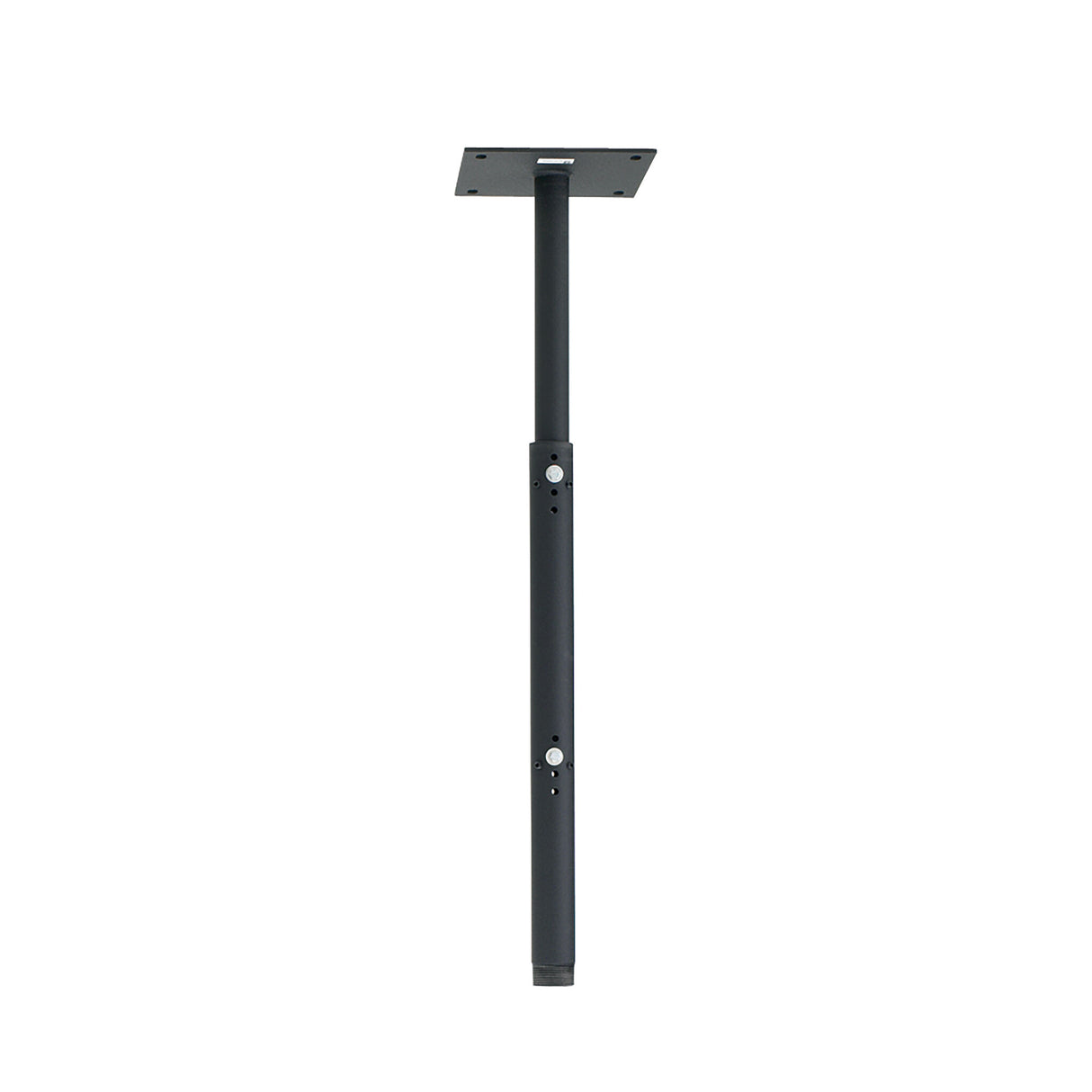 Chief 8 Inch (203 mm) Ceiling Plate with Adjustable 1.5 Inch NPT Column in Black