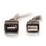C2G 3.3ft (1m) USB 2.0 A Male to A Female Extension Cable - Black