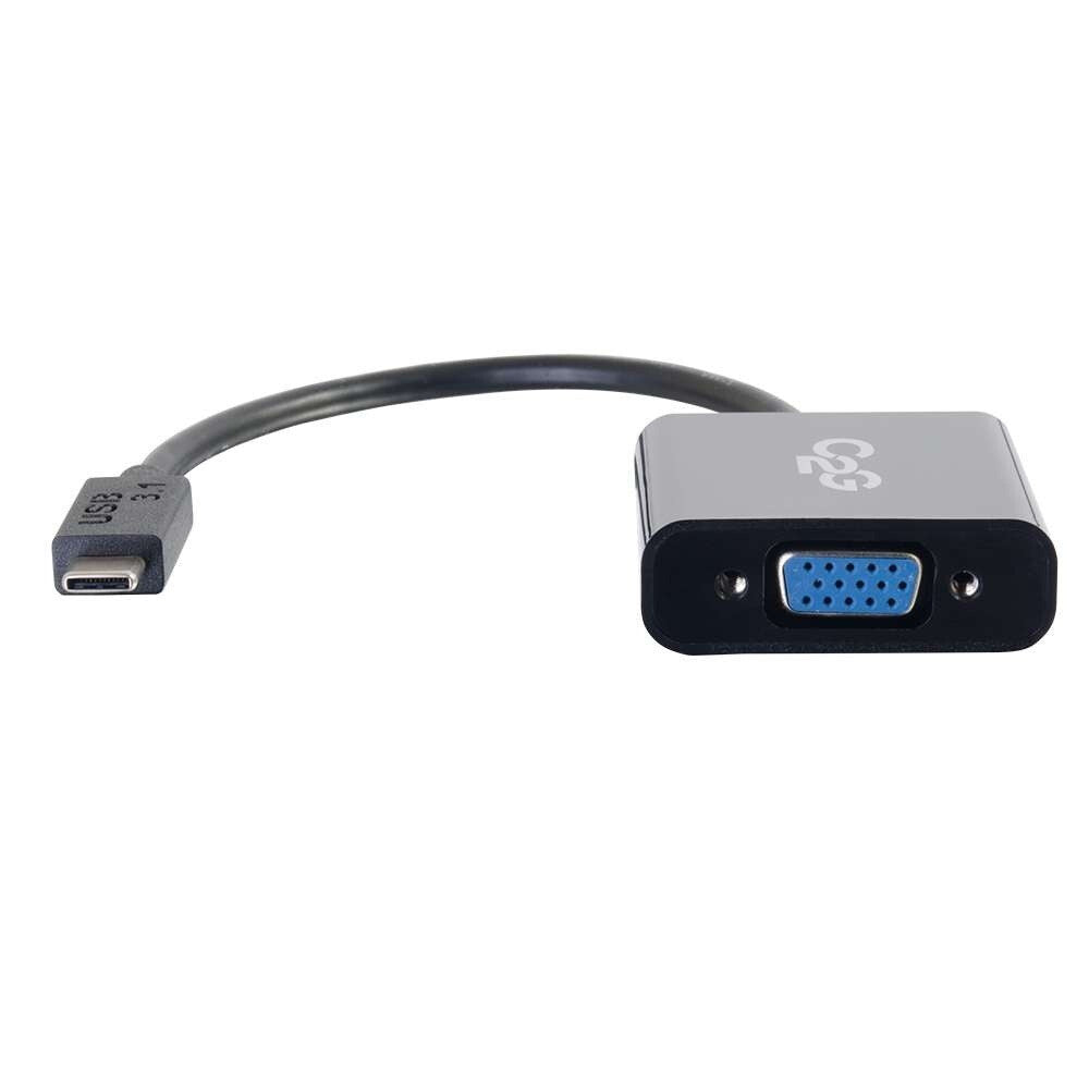 C2G USB-C® to VGA Video Adapter Converter - Black