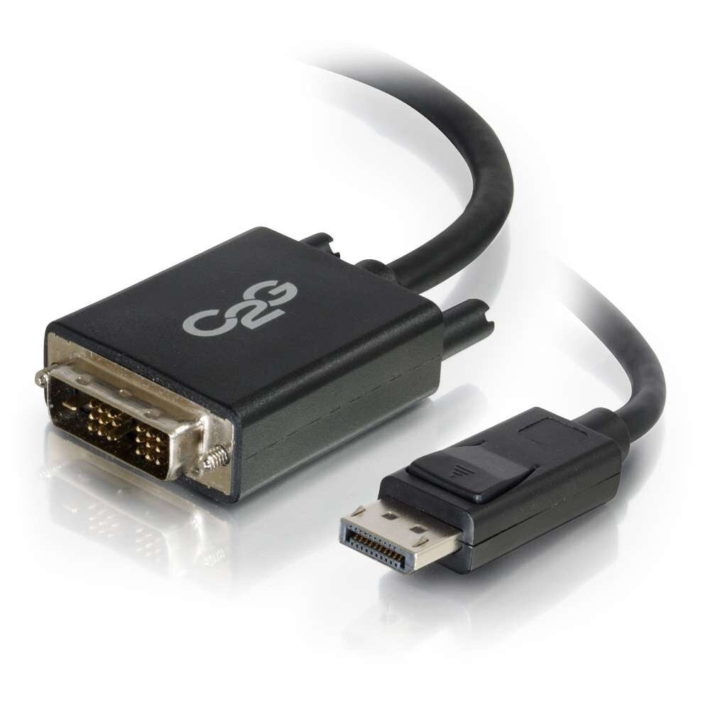 C2G 6ft (1.8m) DisplayPortTM Male to Single Link DVI-D Male Adapter Cable - Black