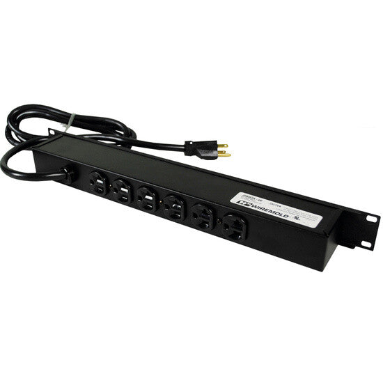 WIREMOLD J06B2BX power extension 0.5 m 6 AC outlet(s) Indoor Black