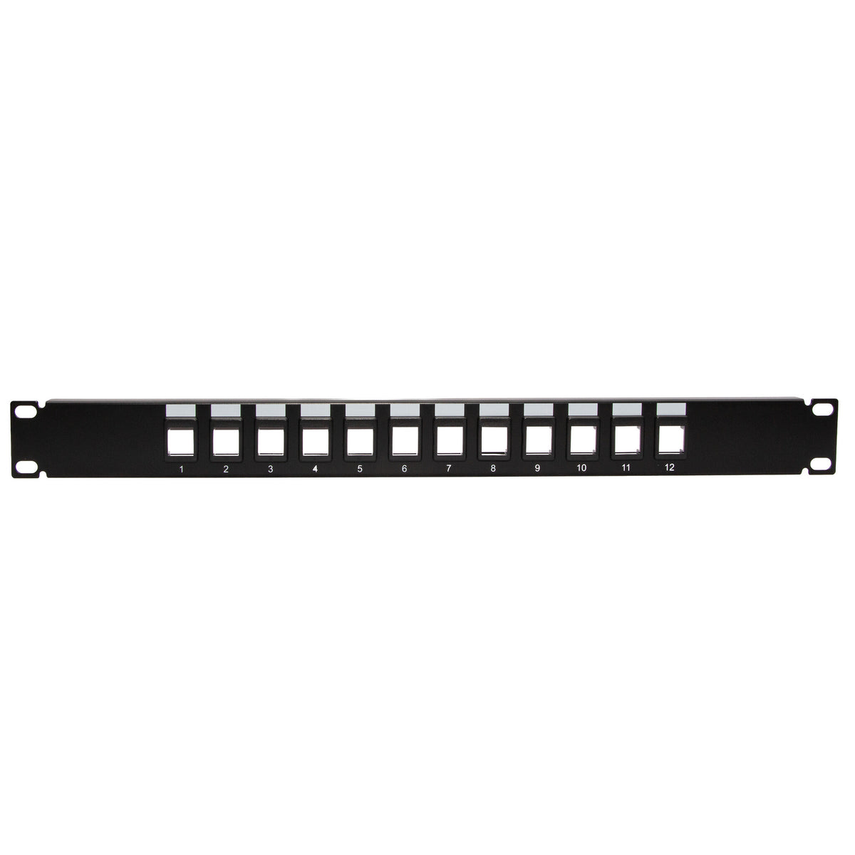 C2G 12-Port Blank Keystone/Multimedia Patch Panel