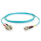 C2G 0.5m, LC - SC InfiniBand/fibre optic cable Blue