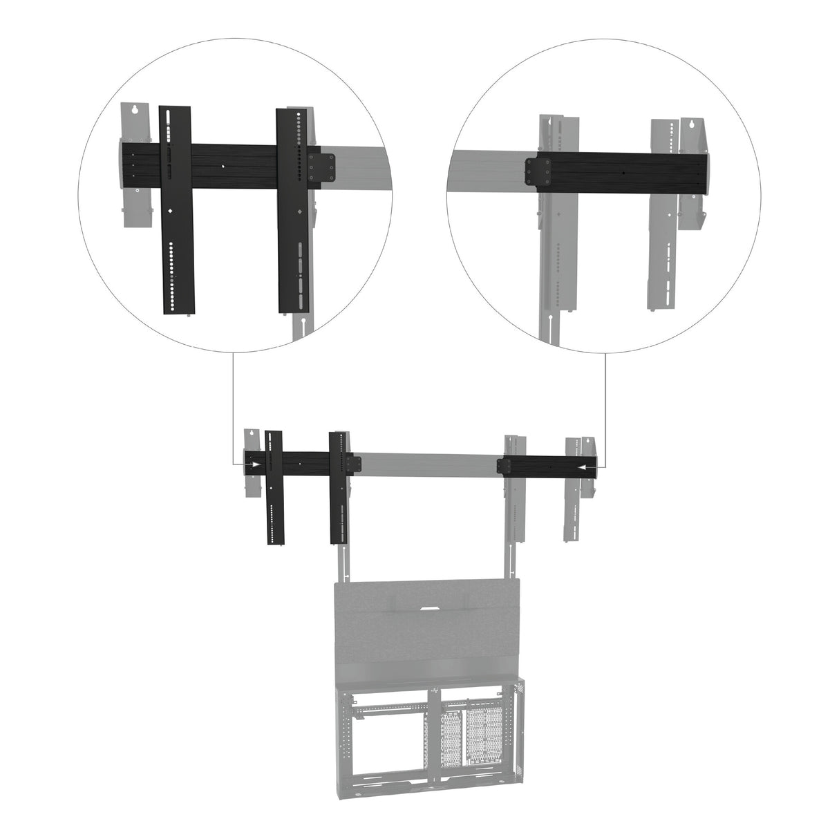 Chief TempoTM Floor Support Large Dual Accessory for 55" to 75" Displays