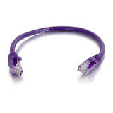 C2G 2ft Cat6a networking cable Purple 0.6 m U/UTP (UTP)