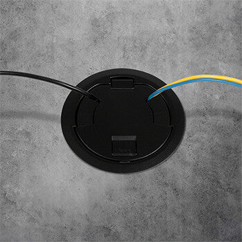 WIREMOLD 6ATC2PBK outlet box Black