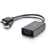C2G 22323 video cable adapter DisplayPort HDMI + USB Black