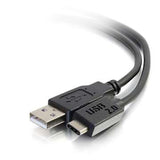 C2G 12ft (3.7m) USB 2.0 USB-C to USB-A Cable M/M - Black
