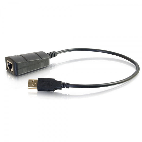 C2G 54284 cable gender changer 2 x RJ-45 USB 2.0 Type-A Black