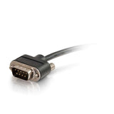 C2G 15ft (4.6m) Serial RS232 DB9 Null Modem Cable with Low Profile Connectors M/F - In-Wall CMG-Rated