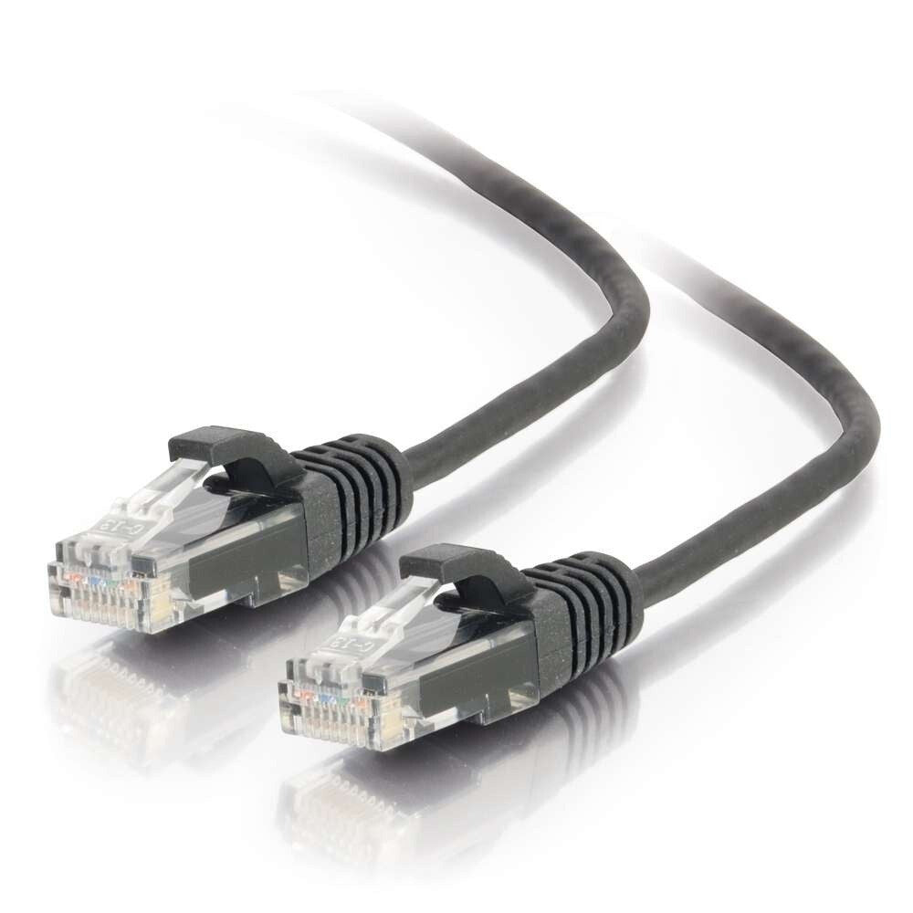 C2G 5ft (1.5m) Cat5e Snagless Unshielded UTP Slim Ethernet Network Patch Cable - Black