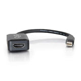 C2G 8in Mini DisplayPort Male to HDMI Female Adapter Converter - Black