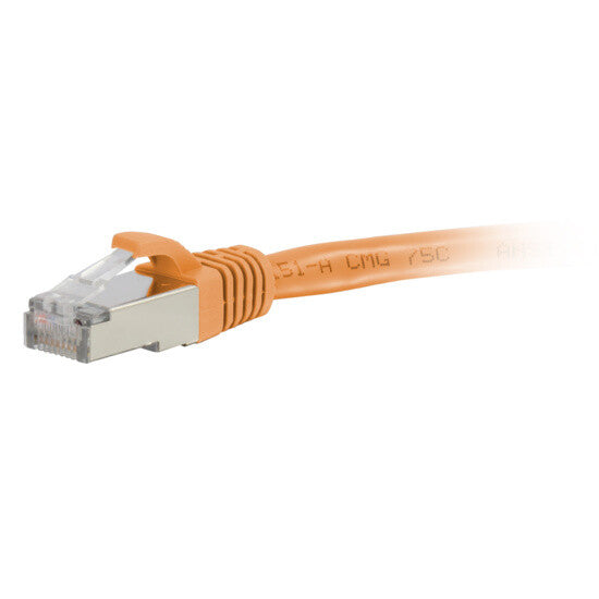 C2G 10ft Cat6a networking cable Orange 3 m S/FTP (S-STP)