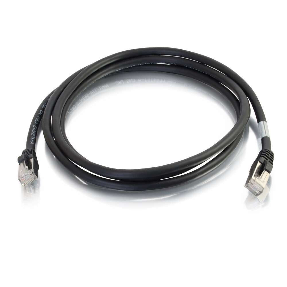 C2G 14ft (4.25m) Cat6 Snagless Shielded STP Ethernet Network Patch Cable - Black