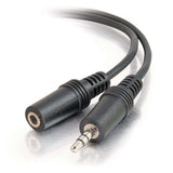 C2G 1.5ft (0.46m) 3.5mm M/F Stereo Audio Extension Cable
