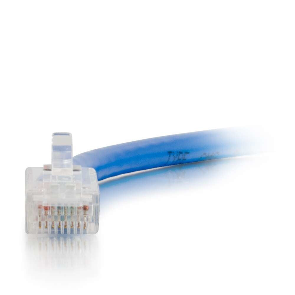 C2G 6" Cat6 networking cable Blue 0.15 m U/UTP (UTP)