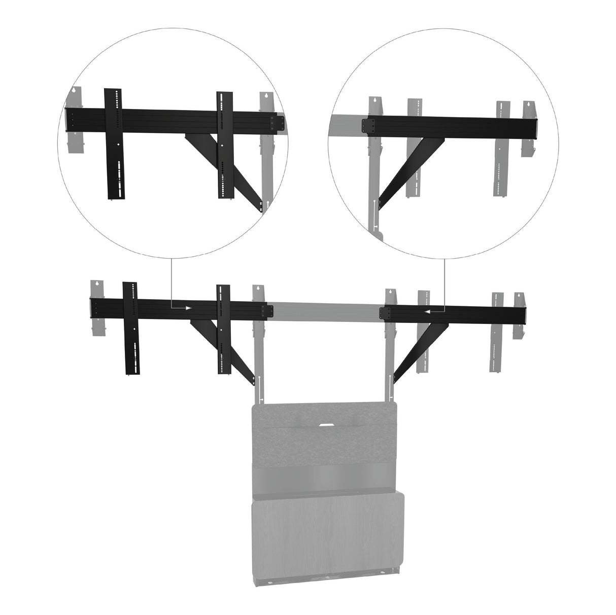 Chief TempoTM Floor Support X-Large Dual Accessory for 80" to 98" Displays