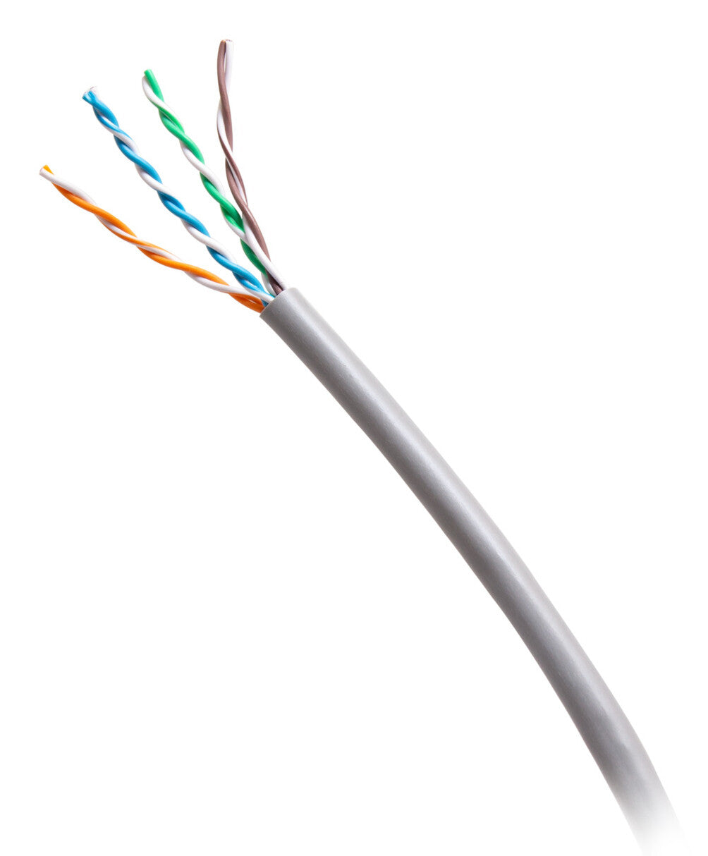 C2G 1000ft (304.8m) TAA-Compliant Cat6 Bulk Unshielded (UTP) Ethernet Network Cable with Solid Conductors-Riser CMR-Rated - Gray