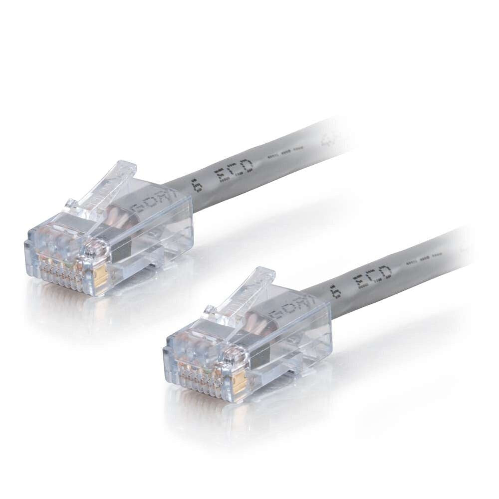 C2G 100ft (30.5m) Cat6 Non-Booted UTP Unshielded Ethernet Network Patch Cable - Plenum CMP-Rated - Gray