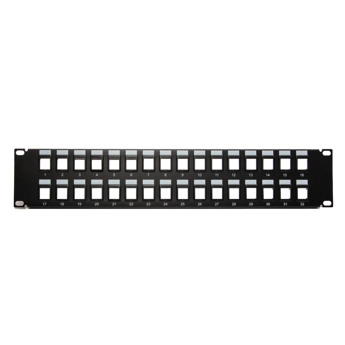 C2G 32-Port Blank Keystone/Multimedia Patch Panel