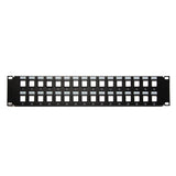 C2G 32-Port Blank Keystone/Multimedia Patch Panel