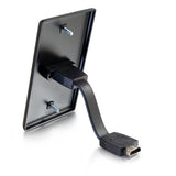 C2G HDMI® Pass Through Single Gang Wall Plate - Black