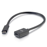 C2G 1ft (0.3m) USB-C to C 3.2 (Gen 2) Male to Female Extension Cable (10Gbps)
