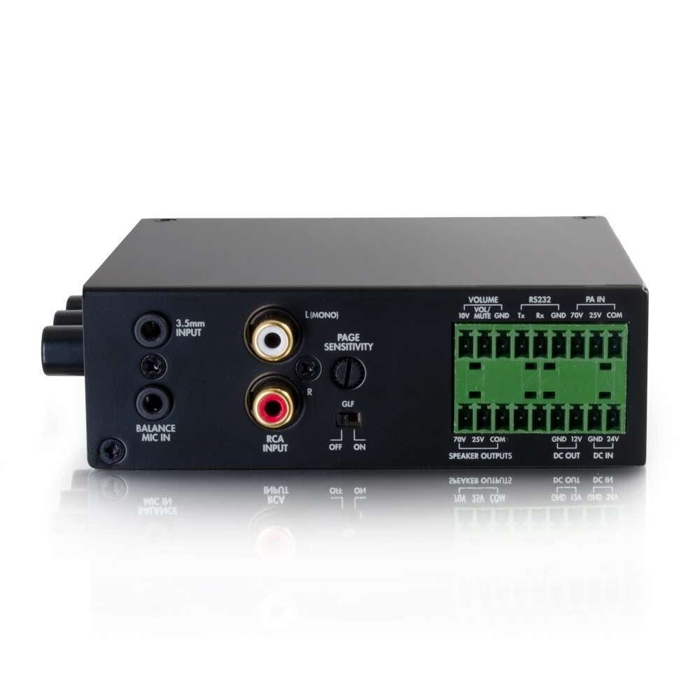 C2G 25/70V 50W Audio Amplifier - Plenum Rated